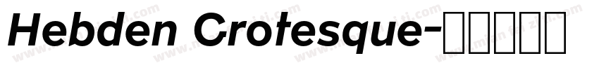 Hebden Grotesque字体转换